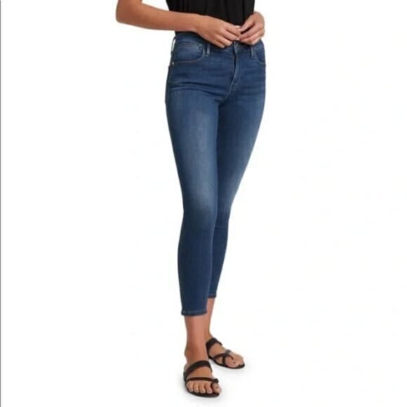 FRAME Denim Le High Skinny‎ Crop Ankle Slim Jeans Size 27 LHSKC899 DAME Cut 2428 - Picture 1 of 10